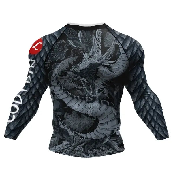 Cody Lundin Tattoo Compression Shirt – Men’s Long Sleeve Gym Rashguard for BJJ Jiu Jitsu & Boxing - AS020
