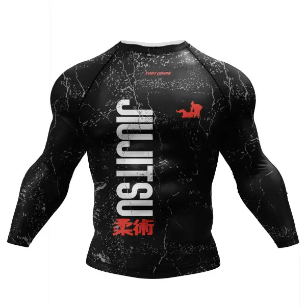 Cody Lundin Tattoo Compression Shirt – Men’s Long Sleeve Gym Rashguard for BJJ Jiu Jitsu & Boxing - AS003 / M(160-170cm