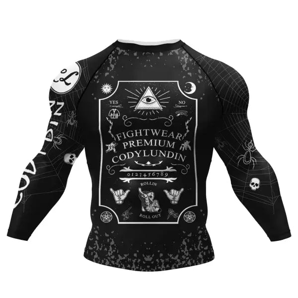 Cody Lundin Tattoo Compression Shirt – Men’s Long Sleeve Gym Rashguard for BJJ Jiu Jitsu & Boxing - AS021