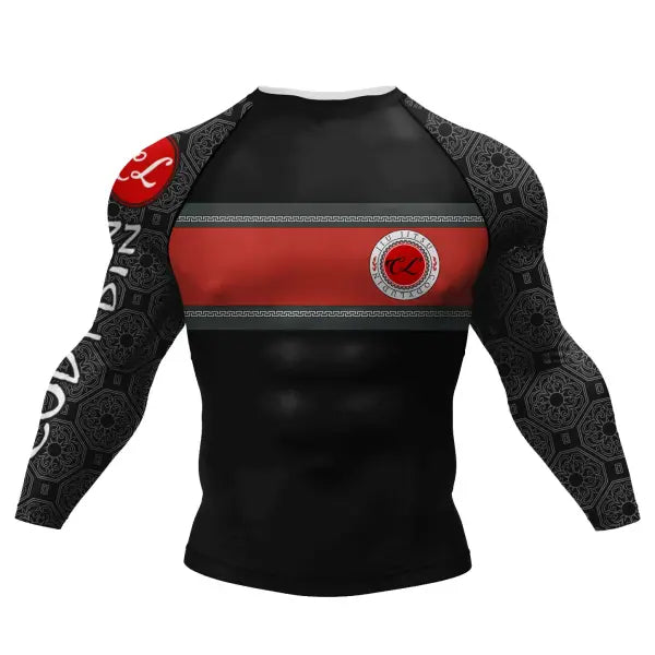 Cody Lundin Tattoo Compression Shirt – Men’s Long Sleeve Gym Rashguard for BJJ Jiu Jitsu & Boxing - AS022