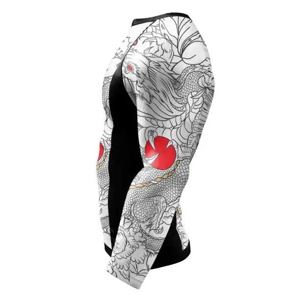 Cody Lundin Tattoo Compression Shirt – Men’s Long Sleeve Gym Rashguard for BJJ Jiu Jitsu & Boxing