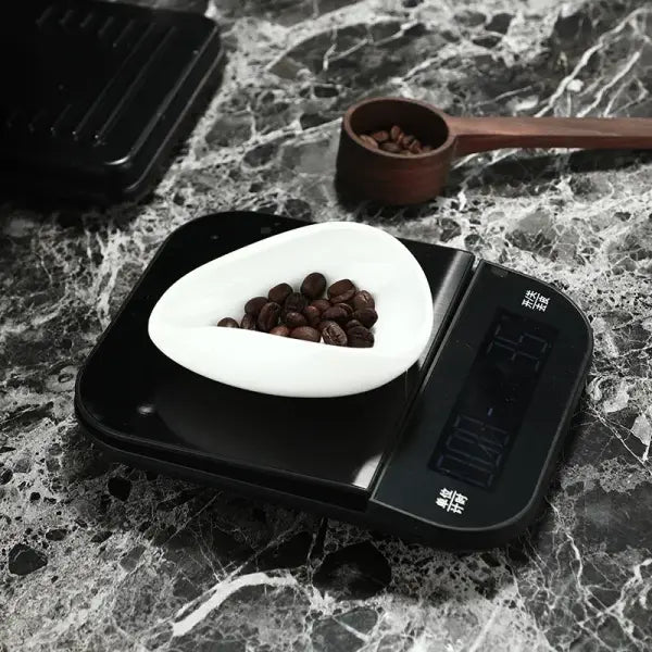 Coffee Bean Measuring Cup Ceramic Weighing Tray Coffee Powder Dosage Tray Suitable for Home Cafe Simple Coffee Tray