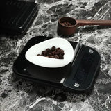 Coffee Bean Measuring Cup Ceramic Weighing Tray Coffee Powder Dosage Tray Suitable for Home Cafe Simple Coffee Tray