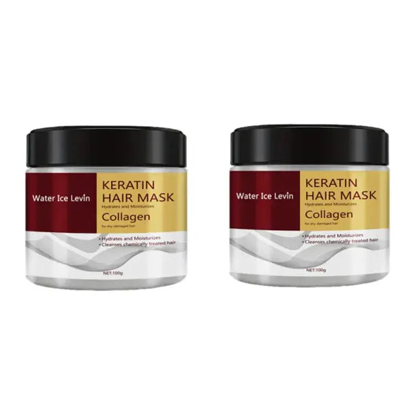 Collagen Keratin Hair Mask – Deep Repair Conditioner for Frizz Control Moisture & Damaged Hair - 2pcs