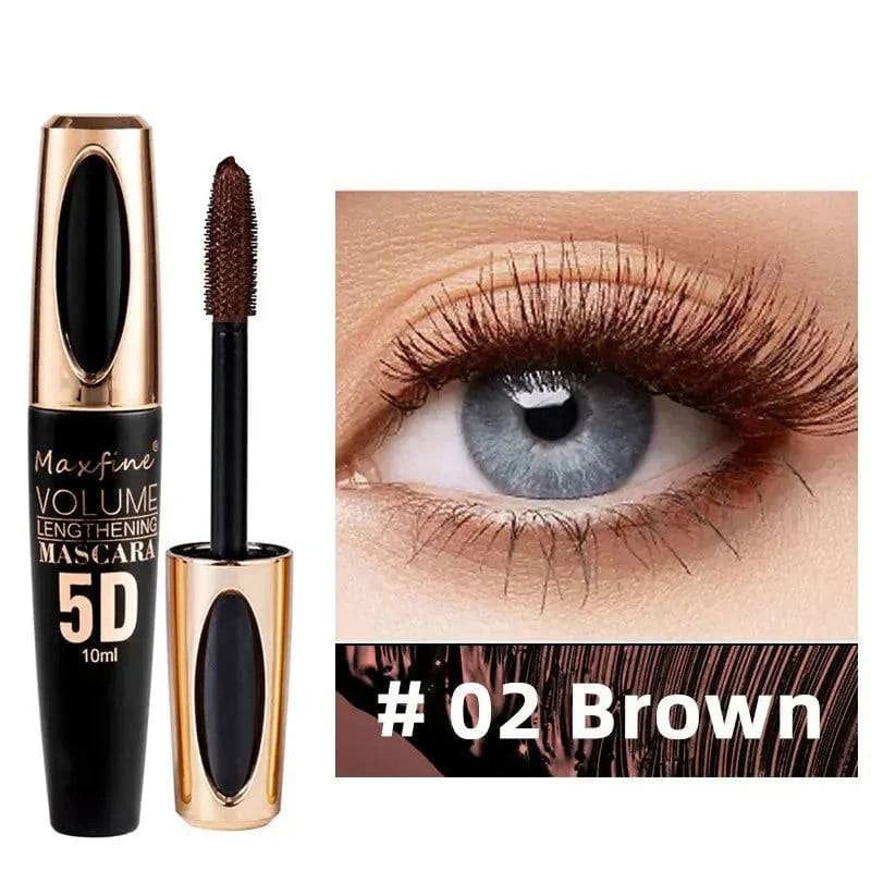 Colorful 5D Volume Mascara: Waterproof Curling Silk Extension Cream - 02