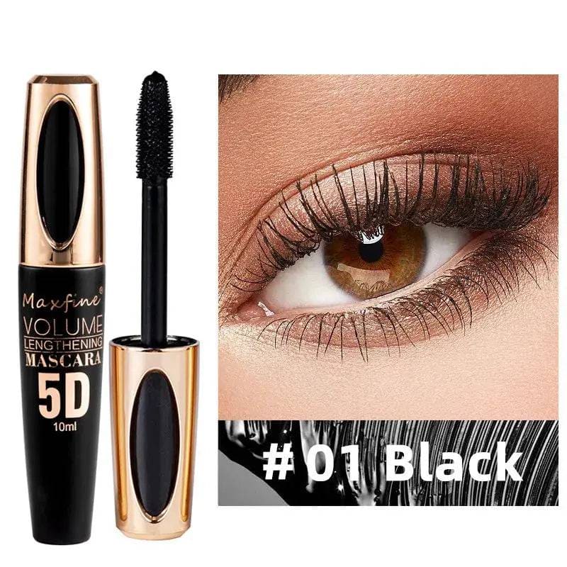 Colorful 5D Volume Mascara: Waterproof Curling Silk Extension Cream