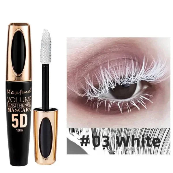 Colorful 5D Volume Waterproof Curling Silk Extension Cream Mascara - Himpall