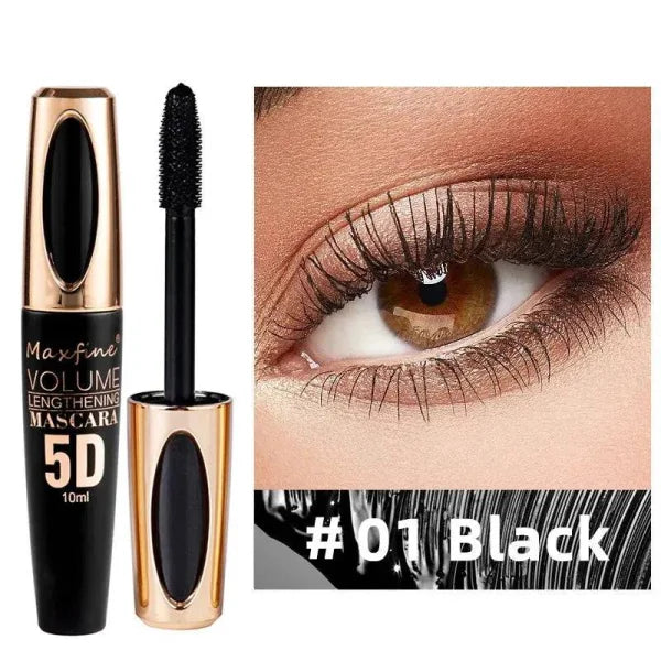 Colorful 5D Volume Waterproof Curling Silk Extension Cream Mascara - Himpall