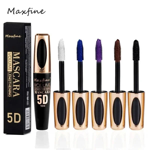 Colorful 5D Volume Waterproof Curling Silk Extension Cream Mascara - Himpall