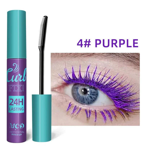 Colorful Slender Mascara – Waterproof Fast Drying Curling Lashes Makeup - Himpall