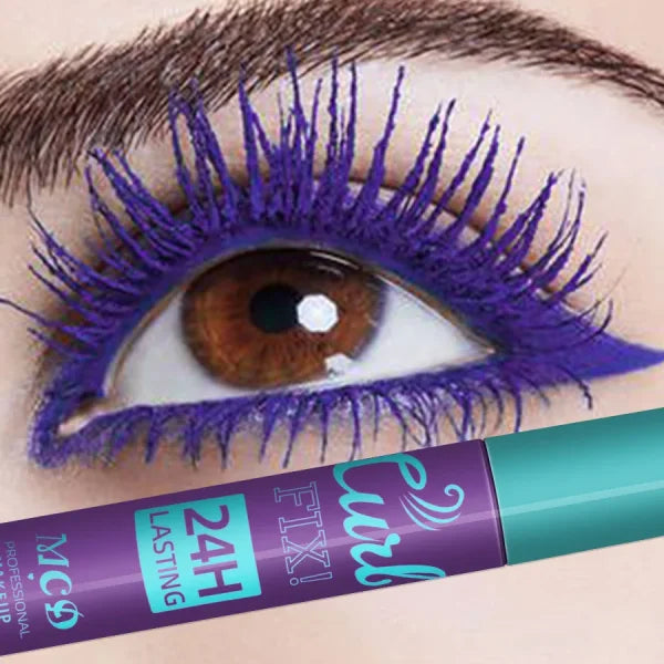 Colorful Slender Mascara – Waterproof Fast Drying Curling Lashes Makeup - Himpall