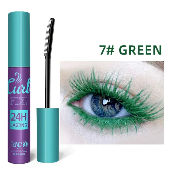Colorful Slender Mascara – Waterproof Fast Drying Curling Lashes Makeup - Himpall