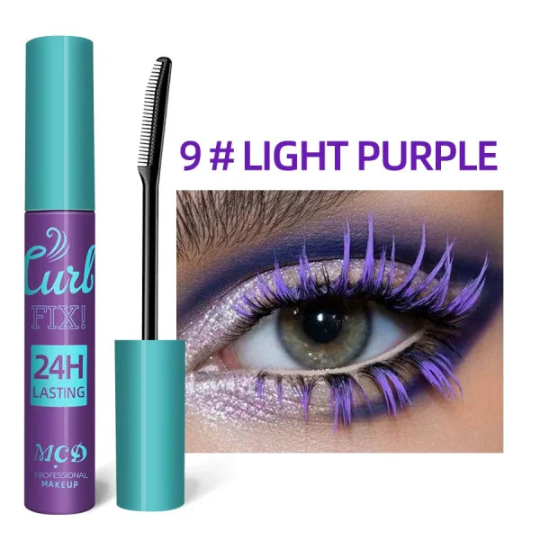 Colorful Slender Mascara – Waterproof Fast Drying Curling Lashes Makeup - Himpall