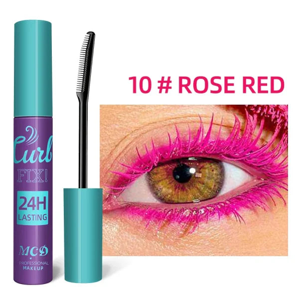 Colorful Slender Mascara – Waterproof Fast Drying Curling Lashes Makeup - Himpall