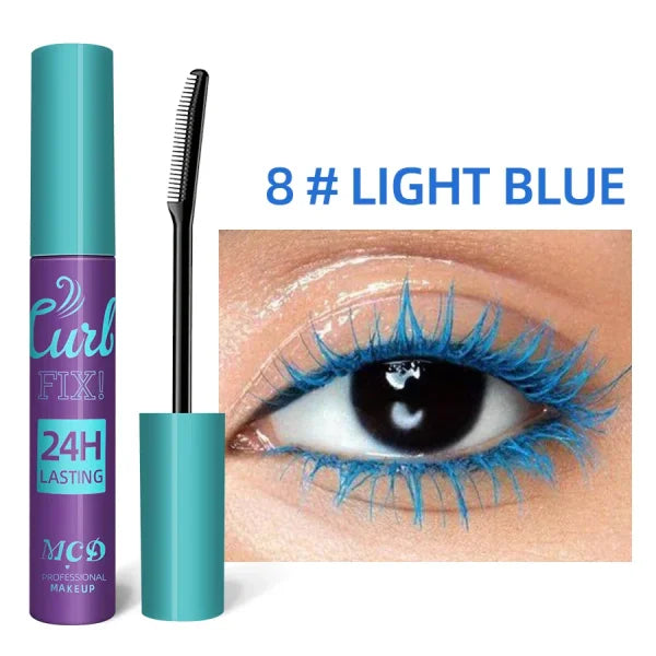 Colorful Slender Mascara – Waterproof Fast Drying Curling Lashes Makeup - Himpall