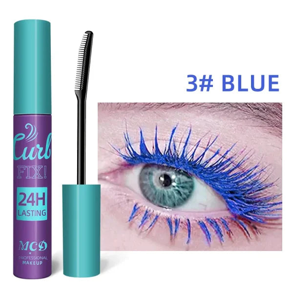 Colorful Slender Mascara – Waterproof Fast Drying Curling Lashes Makeup - Himpall