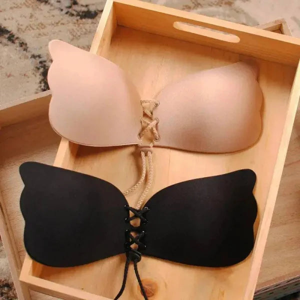 Comfortable Adhesive Push-Up Invisible Strapless Bra for Ultimate Support - Himpall