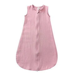 Comfortable Cotton Linen Baby Sleeping Bag in Linen Vest Style - Himpall