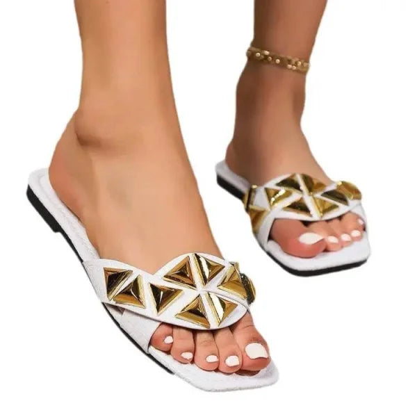 Comfortable Flat Sandals for Women in Plus Sizes with Stylish Design - Himpall