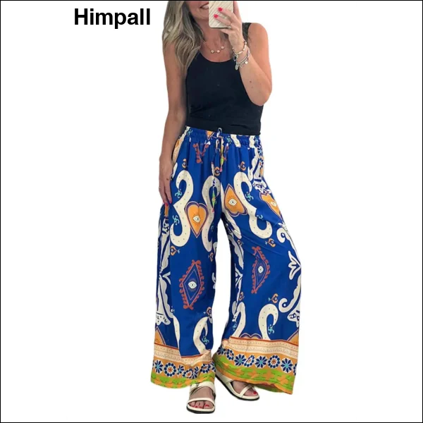 Women’s Pants - Comfortable Wide-Leg and Printed Pants for Summer