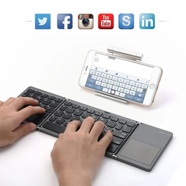 Compact All-in-One Keyboard and Mouse for Working Current Tasks