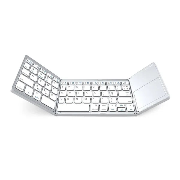 Compact All-in-One Keyboard and Mouse for Working Current Tasks - Silver