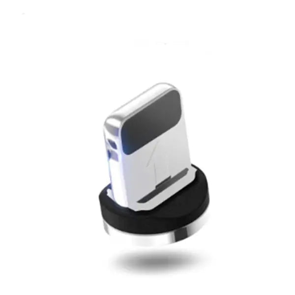 Compatible with Apple Flowing Ligh Magnetic Streamer Data Line Cable for Iphone Android Typec - 5pcs iPhone head / Black