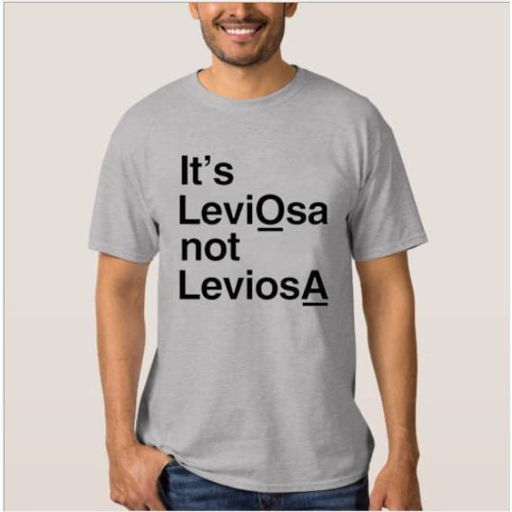 Compatible with Apple It’s leviosas not leviosa personality T-shirts for men and women European and American street