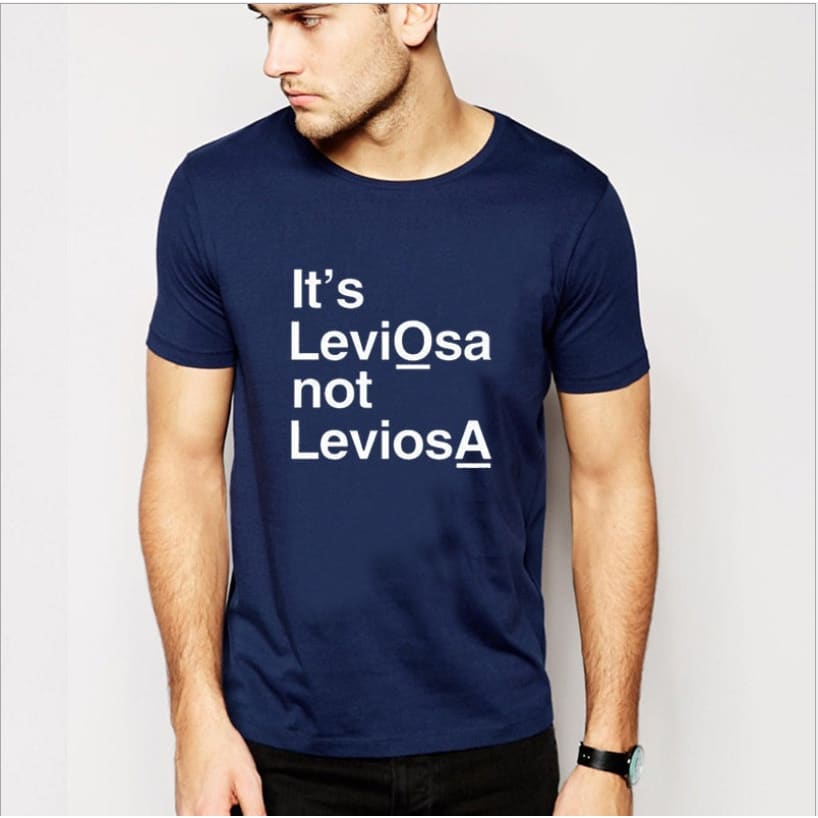 Compatible with Apple It’s leviosas not leviosa personality T-shirts for men and women European and American street