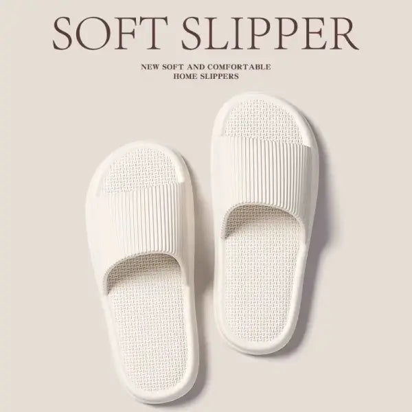 Concise EVA Slippers Soft Unisex Sandals for Non-slip Bathroom