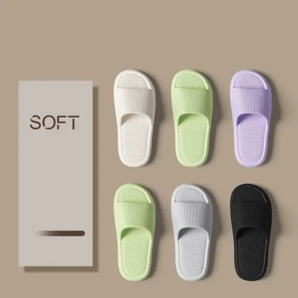 Concise EVA Slippers Soft Unisex Sandals for Non-slip Bathroom