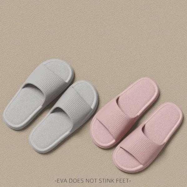 Concise EVA Slippers Soft Unisex Sandals for Non-slip Bathroom