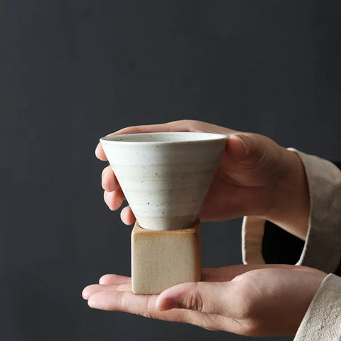 Cone Coffee Cups in White Pink Black and Turquoise Options