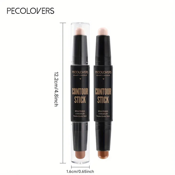 Contouring Stick with Double-Headed Concealer & Highlighter - V Face & High Nose Bridge - Himpall