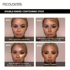Contouring Stick with Double-Headed Concealer & Highlighter - V Face & High Nose Bridge - Himpall