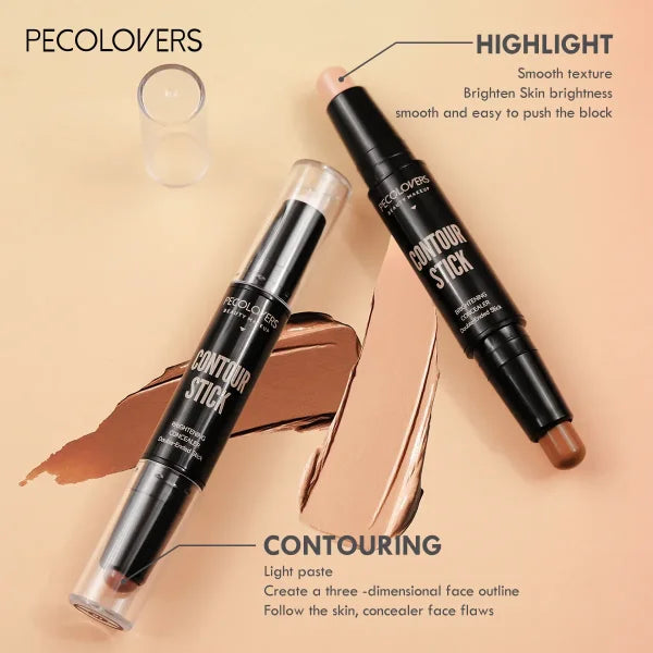 Contouring Stick with Double-Headed Concealer & Highlighter - V Face & High Nose Bridge - Himpall