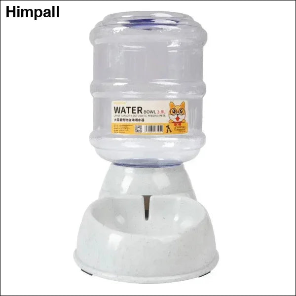 Dog Feeder with Plastic Water Bottle - Water Feeder Gray