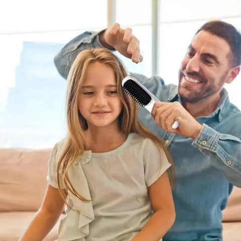 Cordless Electric Hot Comb: Portable USB Rechargeable Hair Styling Tool