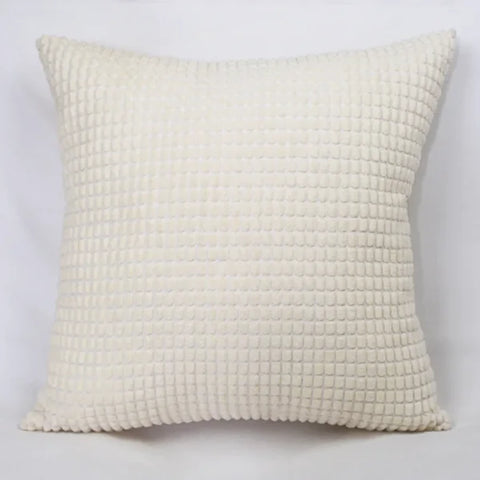 Corduroy Corn Kernel Plush Cushion Cover – Sofa & Bed Decorative Pillow