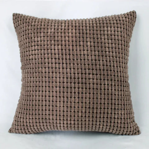 Corduroy Corn Kernel Plush Cushion Cover – Sofa & Bed Decorative Pillow