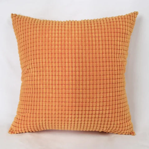 Corduroy Corn Kernel Plush Cushion Cover – Sofa & Bed Decorative Pillow