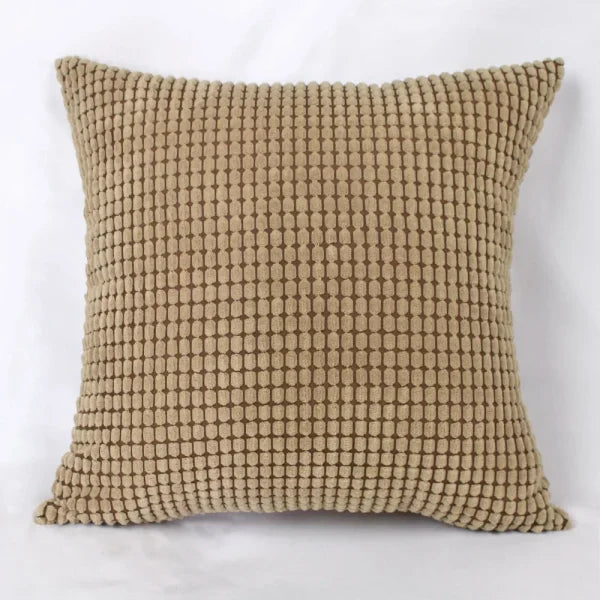 Corduroy Corn Kernel Plush Cushion Cover – Sofa & Bed Decorative Pillow