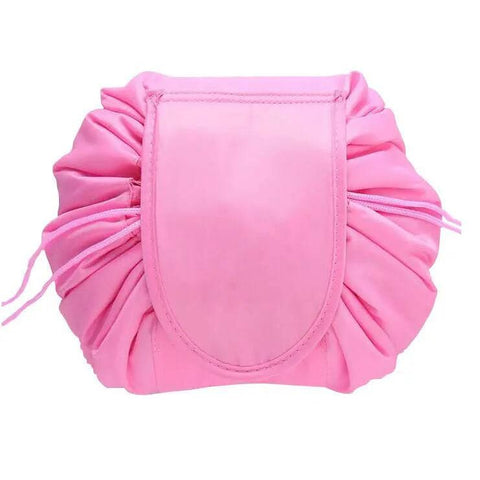 Cosmetic Bag - Large Capacity Travel Storage for Makeup & Toiletries - Deep pink