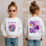 Costume Cosplay Huntrix Kpop Demon Hunters Sweatshirt Rumi Mira Zoey Print Kids Pullover Tops Children Long Sleeve