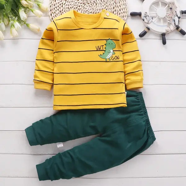 Cotton Baby Girl Clothing Set – Winter & Spring Pajamas for Newborns & Kids 0–5 Years Cartoon Casual - as picture 1