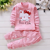 Cotton Baby Girl Clothing Set – Winter & Spring Pajamas for Newborns & Kids 0–5 Years Cartoon Casual - as picture / 100