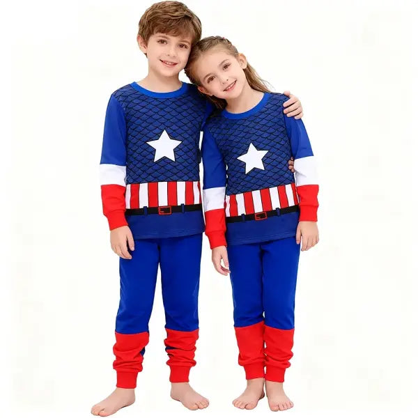 Cotton Superhero Boys Pajamas Soft Kids Sleepwear