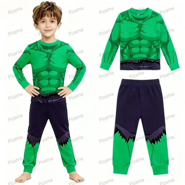 Cotton Superhero Boys Pajamas Soft Kids Sleepwear - DSY-PD06 / 7T(130)