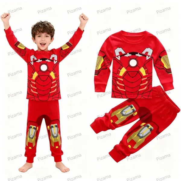 Cotton Superhero Boys Pajamas Soft Kids Sleepwear - DSY-PD08 / 4T(100)