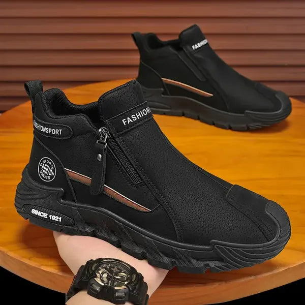 CountrysideMap Hiking Shoes Breathable Material Trendy Outdoor Fashion - black / 42